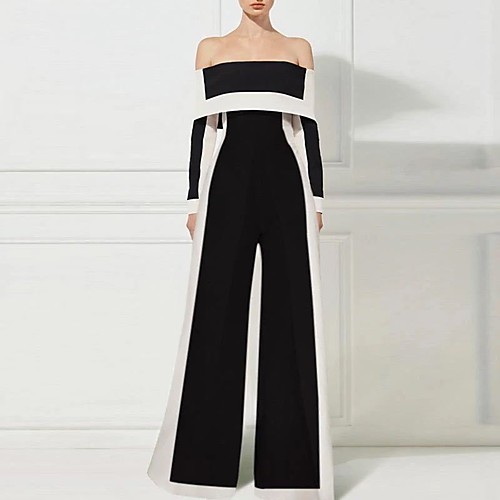 

Women's Black Jumpsuit Solid Colored
