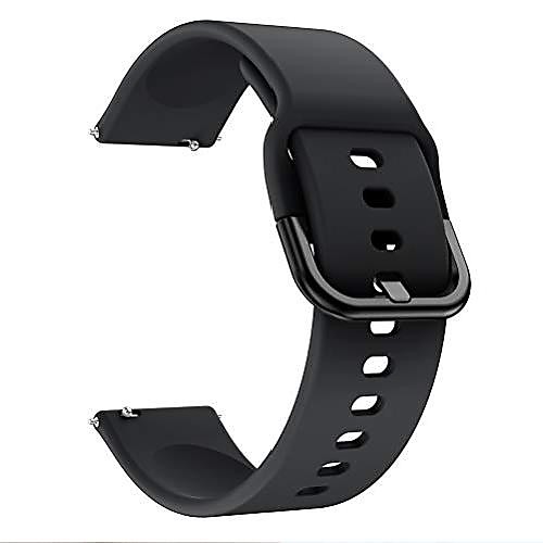 

compatible with fossil men's gen 5 carlyle band & fossil women's gen 5 julianna band,22mm soft waterproof silicone sport watch band for fossil men's gen 4 explorist hr/gen 3 q explorist black