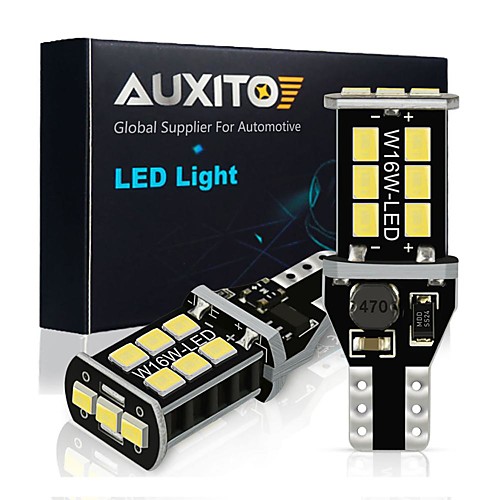 

2x W16W T15 LED Bulbs 2835 SMD Canbus OBC Error Free LED Backup Light 921 912 W16W LED Bulbs Car Reverse Lamp Xenon White DC12V