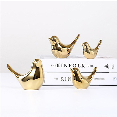 

Simple Style Room Study Ceramic Gold Bird Soft Decoration Creative Ornaments
