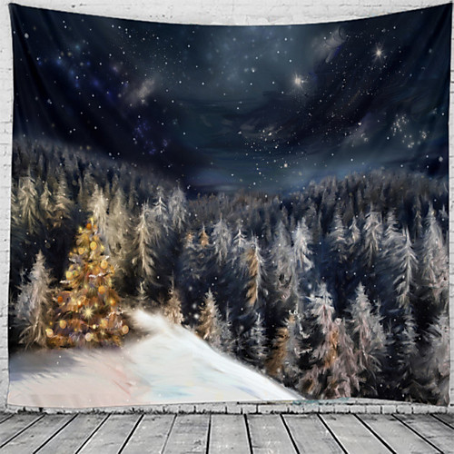 

Christmas Santa Claus Holiday Party Wall Tapestry Art Decor Blanket Curtain Picnic Tablecloth Hanging Home Bedroom Living Room Dorm Decoration Christmas Tree Gift Fireplace