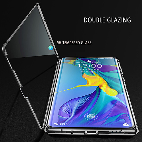 

Phone Case For Huawei Full Body Case HUAWEI P40 Huawei P30 nova 7 SE Nova 7 5G Mate 30 Nova 6 5G Shockproof Transparent Curved Screen Transparent Solid Color PC Metal