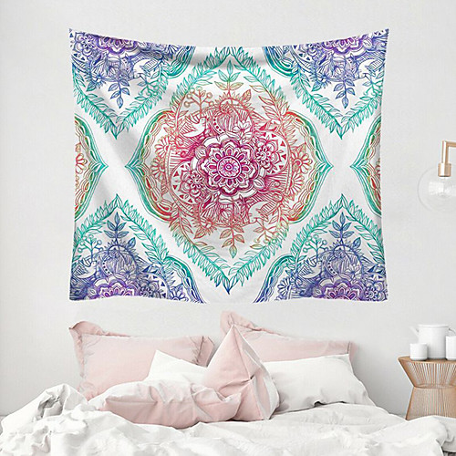 

Mandala Bohemian Wall Tapestry Art Decor Blanket Curtain Picnic Tablecloth Hanging Home Bedroom Living Room Dorm Decoration Boho Hippie Polyester Fiber Mandala Psychedelic Floral Flower Lotus