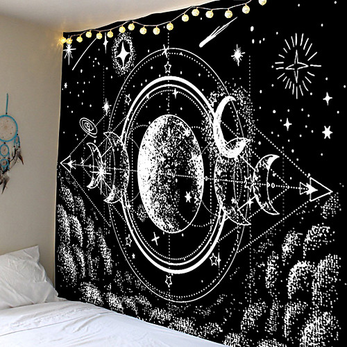 

Moon Wall Tapestry Art Decor Blanket Curtain Picnic Tablecloth Hanging Home Bedroom Living Room Dormitory Decoration Meteor Moon