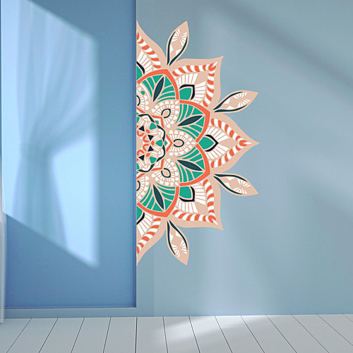 

Creative Personality Colorful Mandala Culture Yoga Home Background Decoration Can Be Removed Stickers 57114CM