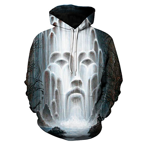 

Men's Pullover Hoodie Sweatshirt Graphic 3D Hooded Daily Weekend 3D Print 3D Print Casual Hoodies Sweatshirts Long Sleeve Rainbow