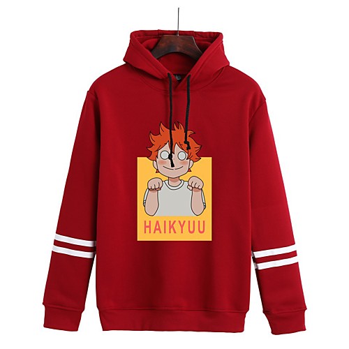 

Inspired by Haikyuu Karasuno High Cosplay Costume Hoodie Polyester / Cotton Blend Graphic Printing Harajuku Graphic Hoodie For Women's / Men's