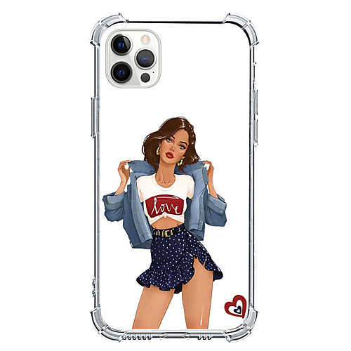 

Characters Fashion Phone Case For Apple iPhone 12 iPhone 11 iPhone 12 Pro Max Unique Design Protective Case and Screen Protector Shockproof Back Cover TPU
