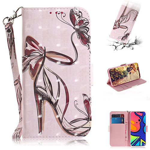

Phone Case For Samsung Galaxy Full Body Case Leather S20 Plus S20 Ultra S20 Note 20 Ultra A51 S10 Lite A20s A70S A71 Galaxy A11 Shockproof Cartoon Butterfly Animal PU Leather TPU