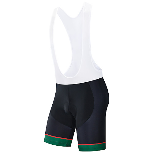 

21Grams Men's Cycling Padded Shorts Cycling Bib Shorts Bike Shorts Bib Shorts Padded Shorts / Chamois Breathable Quick Dry Moisture Wicking Sports Black / Green / BlackWhite Mountain Bike MTB Road