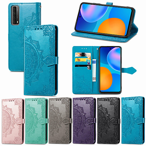 

Phone Case For Huawei Full Body Case HUAWEI P40 HUAWEI P40 Pro HUAWEI P40 Pro Mate 40 Mate 40 Pro Mate 40 Pro Huawei P30 Huawei P30 Pro nova 7 SE Nova 7 5G Card Holder Shockproof Embossed Solid