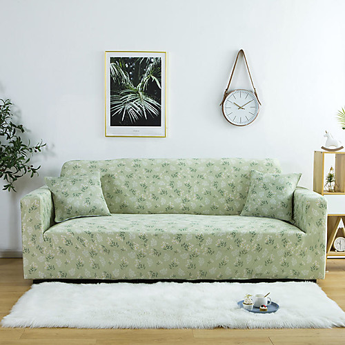 

Green Lavender 1-Piece Sofa Cover Soft Stretch Slipcover for 1~4 Cushion Couch Armchair/Loveseat/Three Seater/Four Seater/L shaped sofa,Easy to Install(1 Free Cushion Cover)