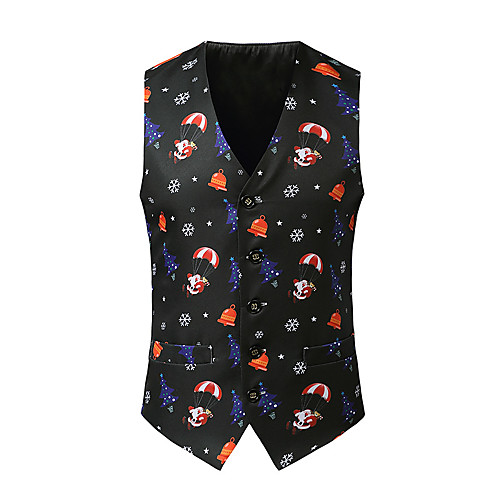 

Santa Claus Cosplay Costume Men's Adults' Christmas Christmas Christmas Polyester Vest