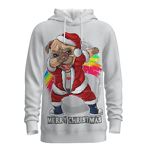 

Men's Pullover Hoodie Sweatshirt Graphic 3D Ugly Christmas Front Pocket Hooded Christmas Daily 3D Print 3D Print Christmas Hoodies Sweatshirts Long Sleeve White / Letter