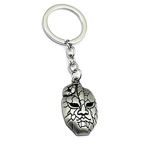 

anime jojo's bizarre adventure stone mask pendant chain charm necklace keychain (key ring)