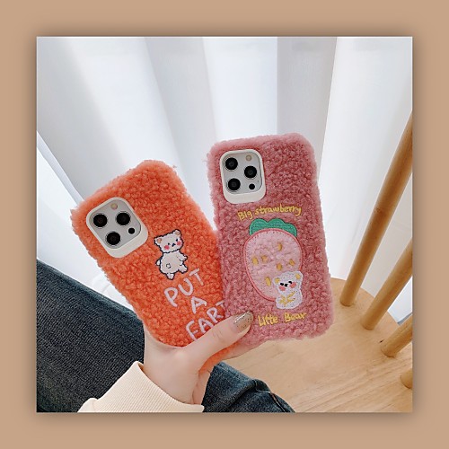 

Phone Case For Apple Back Cover iPhone 12 Pro Max 11 SE 2020 X XR XS Max 8 7 Shockproof Cartoon Solid Color TPU