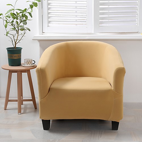 

Yellow Club Chair Slipcover Stretch Armchair CoverSofa Cover Furniture Protector for Living Room Arm Chair Cover Couch Covers
