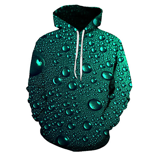 

Men's Plus Size Pullover Hoodie Sweatshirt Print Graphic 3D Hooded Going out Club 3D Print 3D Print Casual Hoodies Sweatshirts Long Sleeve Army Green