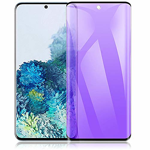 

acase mall galaxy a21s screen protector, for galaxy a21s anti blue light [eye protection] pet film screen protector, anti-scratch, anti blue light tempered glass film for galaxy a21s black