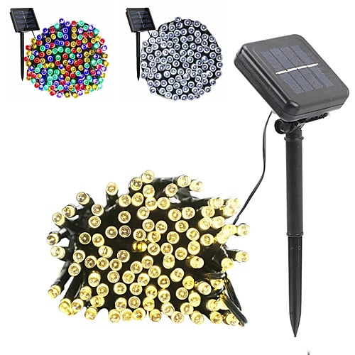 

Outdoor Solar String Light LED Solar String Lights Outdoor Waterproof Solar Powered Garden Patio Decoration Light LED Solar Lamp for Wedding Holiday Decoration 6.5M 30LEDs and 12M 100LEDs Garden Light