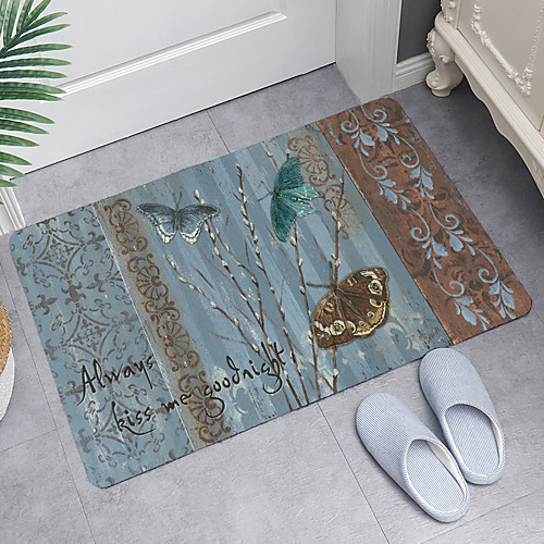 

Digital Printing Floor Mat Modern Bath Mats Nonwoven Memory Foam Novelty Bathroom