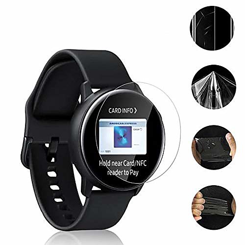 

2 pack samsung galaxy watch active Smartwatch Screen Protector, premium hydrogel transparent film protector [no bubble] [explosion-proof] for samsung galaxy watch active