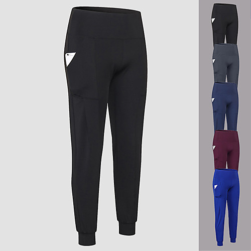 

YUERLIAN Women's High Waist Joggers Jogger Pants Athletic Bottoms Spandex Winter Fitness Gym Workout Running Training Exercise Breathable Quick Dry Soft Plus Size Sport Solid Colored Black Burgundy