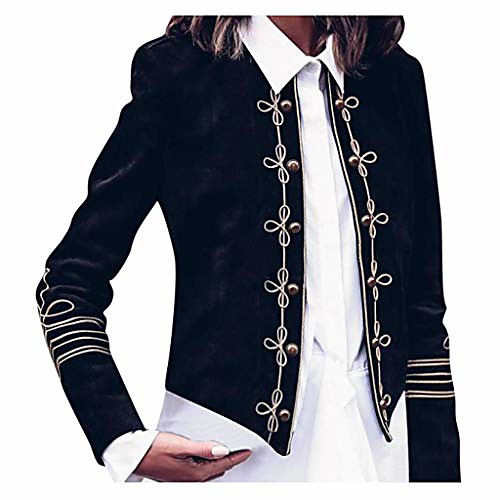 

coats for women, women ladies fashion retro steampunk gothic military coat jacket top cardigan, women jackets and coats (black s)