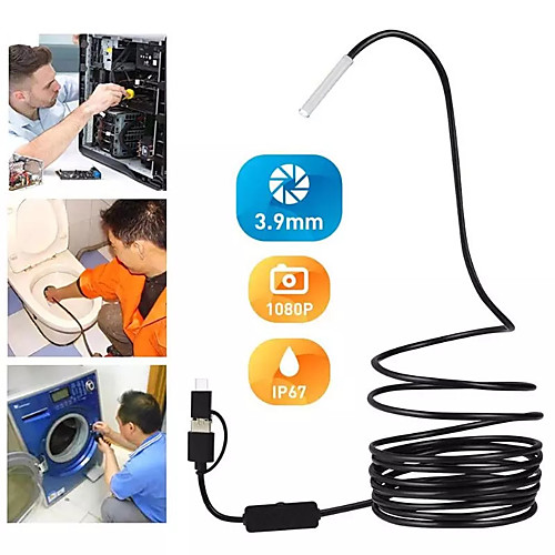 

3.9MM 3-in-1 Android Endoscope Camera IP67 Waterproof Snake Camera with 6 Led Lights