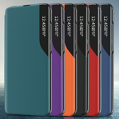 

Phone Case For Xiaomi Full Body Case Leather Redmi Note 9 Pro Max Redmi Note 8 Redmi Note 8T Redmi Note 8 Pro Redmi 9A Redmi 9C Shockproof Solid Color PU Leather