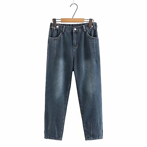 

Women's Sporty Outdoor Casual Daily Pants Pants Solid Colored Full Length Classic Pocket Blue Navy Blue Gray