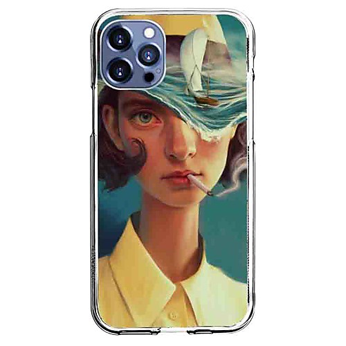 

Portrait Phone Case For Apple iPhone 12 iPhone 11 iPhone 12 Pro Max Unique Design Protective Case and Screen Protector Shockproof Back Cover TPU