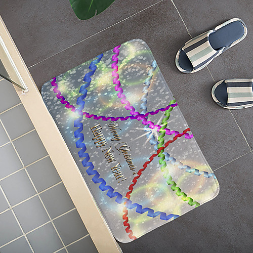 

Christmas Santa Claus Holiday Party Christmas Tree Elk Snowflake Candle Gift Firepla Pattern Rug Door Mat Hallway Carpets Area Rugs for Bedroom Living Room Carpet Kitchen Bathroom Anti-Slip Floor Mats