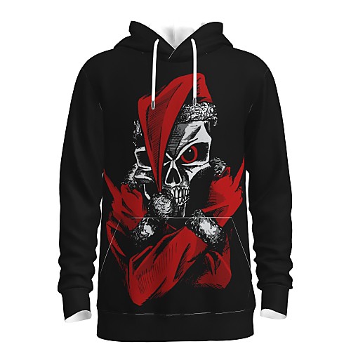 

Men's Pullover Hoodie Sweatshirt Print Graphic 3D Front Pocket Hooded Christmas Daily 3D Print 3D Print Christmas Hoodies Sweatshirts Long Sleeve Black