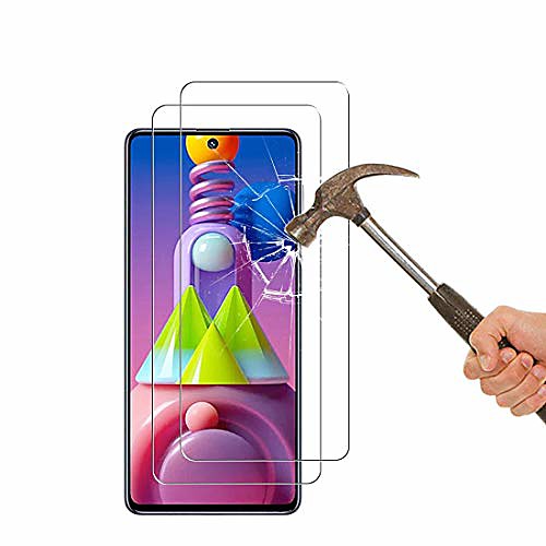 

[2 pcs] compatible with samsung galaxy m51 screen protector, [easy installation] anti-scratch hd tempered glass protective film for samsung galaxy m51 sm-m515