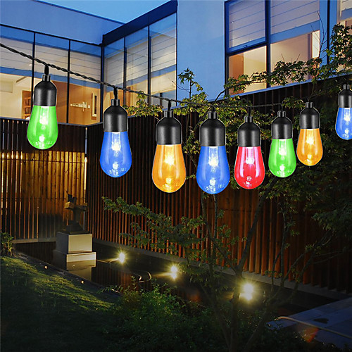 

Outdoor LED Solar String Light Retro Bulb Outdoor Waterproof Bubbles String Lights Wedding Patio Holidays Party Hoose Decorative Lights Multi-color Waterproof Acrylic Solar Powered 5m 6m 7m 10m Set