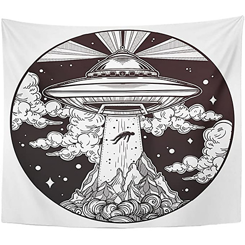 

Sketch Wall Tapestry Art Decor Blanket Curtain Hanging Home Bedroom Living Room Decoration Polyester UFO