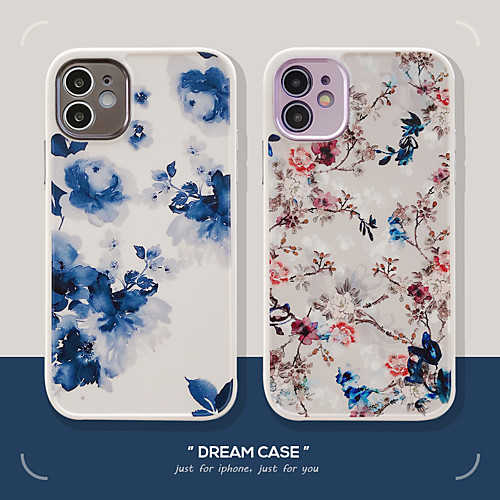 

Phone Case For Apple Back Cover iPhone 12 Pro Max 11 SE 2020 X XR XS Max 8 7 Shockproof Flower / Floral TPU