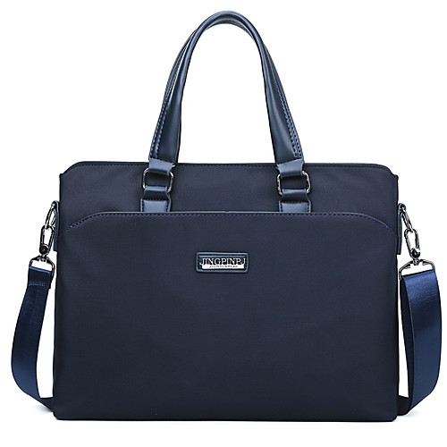 

Men's Bags PU Leather Leather Shoulder Messenger Bag Laptop Bag Briefcase Daily Outdoor Handbags Black Blue