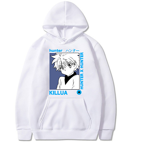 

Inspired by Hunter X Hunter Killua Zoldyck Cosplay Costume Hoodie Polyester / Cotton Blend Graphic Printing Harajuku Graphic Hoodie For Women's / Men's