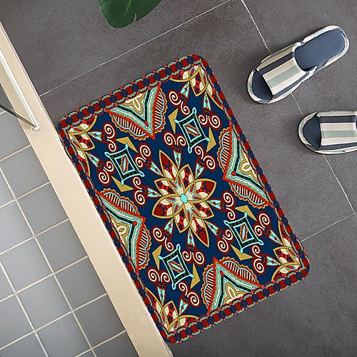 

Middle Eastern Arabian Wind Pattern Carpet Door Mat Bedroom Living Room Carpet Study Room Carpet Kitchen Bathroom Anti-slip Mat