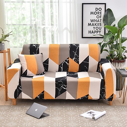 

Sofa Cover Couch Cover Furniture Protector Geometric Print Soft Stretch Sofa Slipcover Super Strechable Cover Fit for Armchair/Loveseat/Three Seater/Four Seater/L shaped sofa