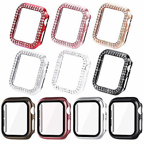 

Bling cases compatible for apple watch 44mm, 42mm 40mm 38mmprotective bumper for iwatch se series 6 5 4 3 2 1 ( 10 cases in total)