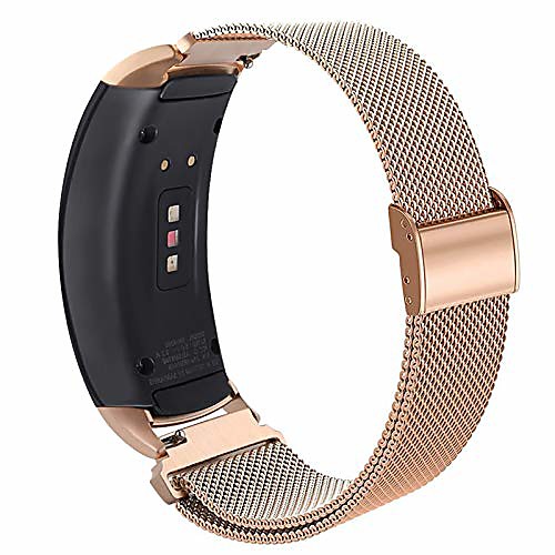 

Smart Watch Band for Samsung Galaxy Gear Fit 2 Samsung Gear Fit 2 PRO Stainless Steel Smartwatch Strap Business Business Band Metal Band Replacement Wristband