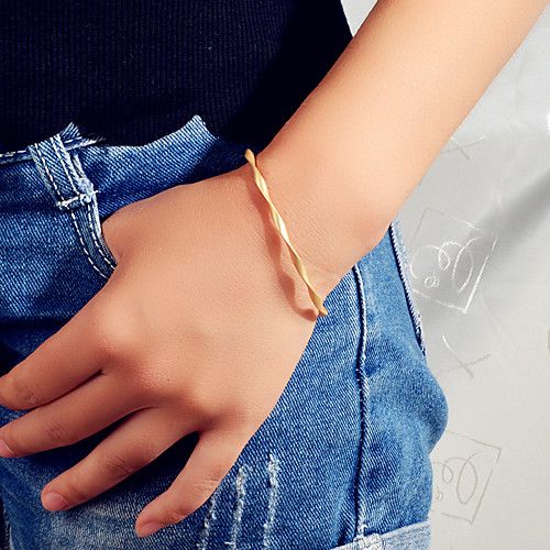 

Women's Cuff Bracelet Classic Fashion Trendy Alloy Bracelet Jewelry Rose Gold / Silver / Gold For Date