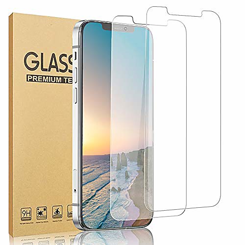 

[2 pack] compatible with iphone 12 / iphone 12 pro tempered glass screen protector [anti-scratch] [no bubble] [case friendly] compatible with iphone 12 / iphone 12 pro 5g (6.1) 2020