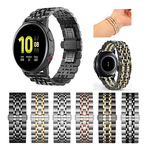 

Smart Watch Band for Samsung Galaxy 1 pcs Sport Band Stainless Steel Replacement Wrist Strap for Gear Sport Gear S3 Frontier Gear S3 Classic Gear S2 Classic Gear 2 R380