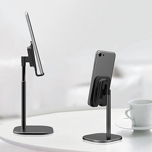 

Phone Holder Stand Mount Bed Desk Cell Phone Adjustable Stand Phone Desk Stand Adjustable Aluminum Alloy Phone Accessory iPhone 12 11 Pro Xs Xs Max Xr X 8 Samsung Glaxy S21 S20 Note20