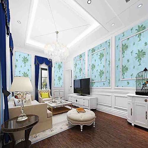 

Floral & Plants Wall Stickers Living Room, Pre-pasted PVC Home Decoration Wall Decal