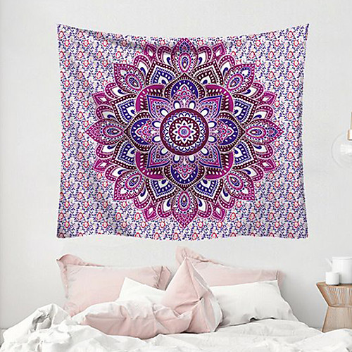 

Mandala Bohemian Wall Tapestry Art Decor Blanket Curtain Picnic Tablecloth Hanging Home Bedroom Living Room Dorm Decoration Boho Hippie Polyester Fiber Mandala Psychedelic Floral Flower Lotus